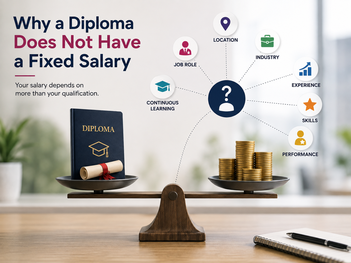 Why a Diploma doesn't have fixed salaries? Why a Diploma doesn't have fixed salaries?