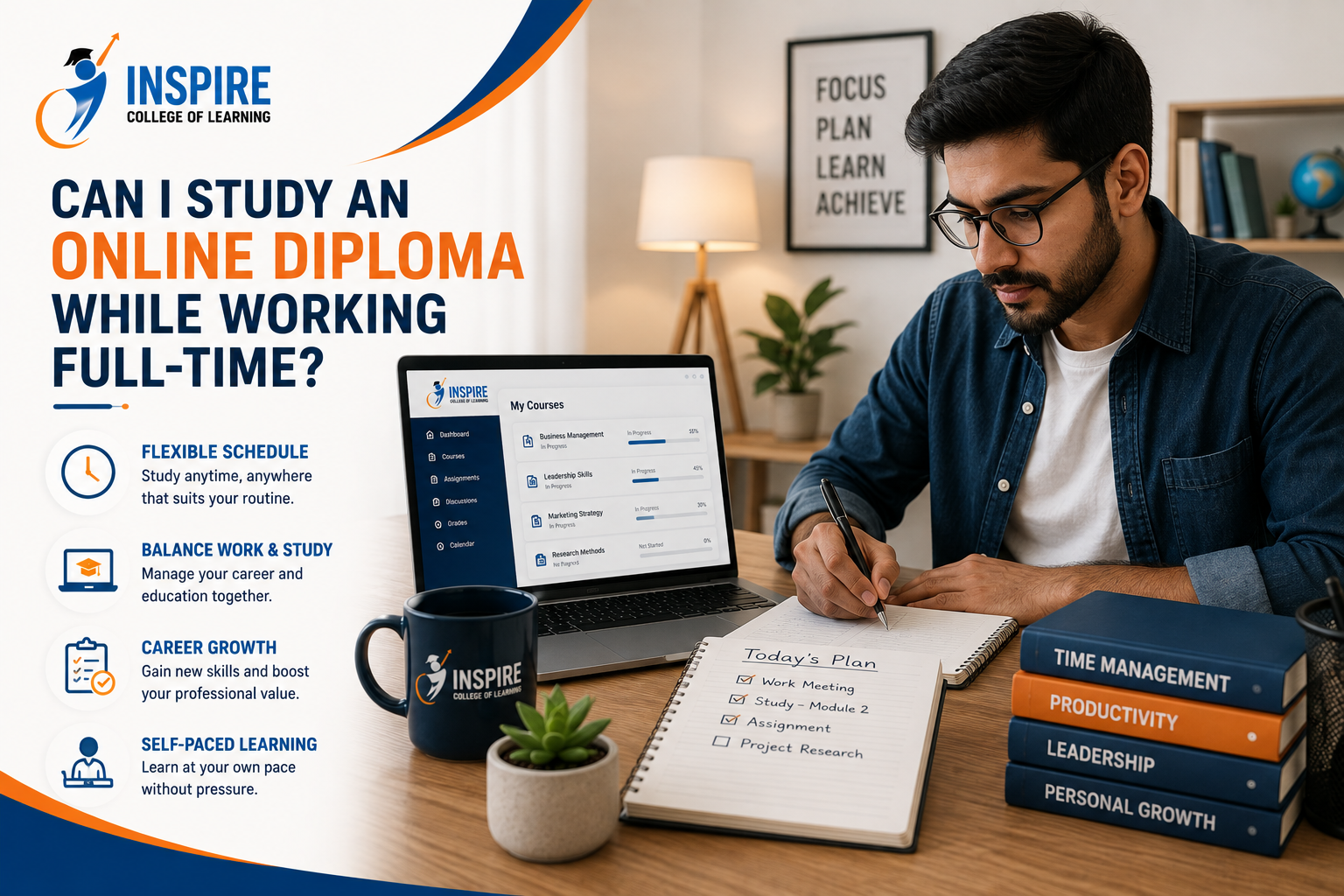 Can I Study an Online Diploma While Working Full-Time Can I Study an Online Diploma While Working Full-Time